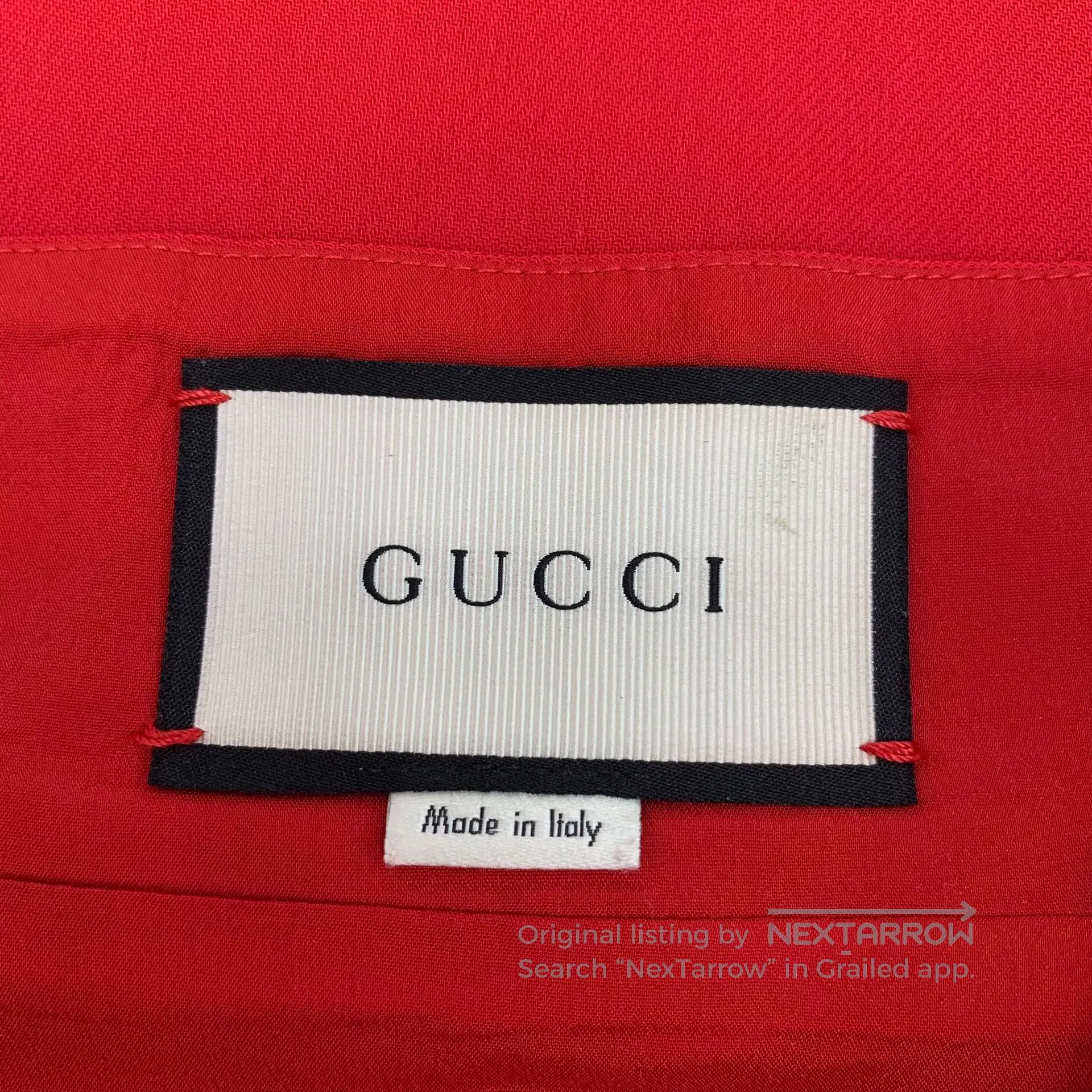 Gucci Guicci Red Double G Gold Buckle Decorated Casual Skirt| Size 25" / US 0 / IT 36 - 6 Thumbnail