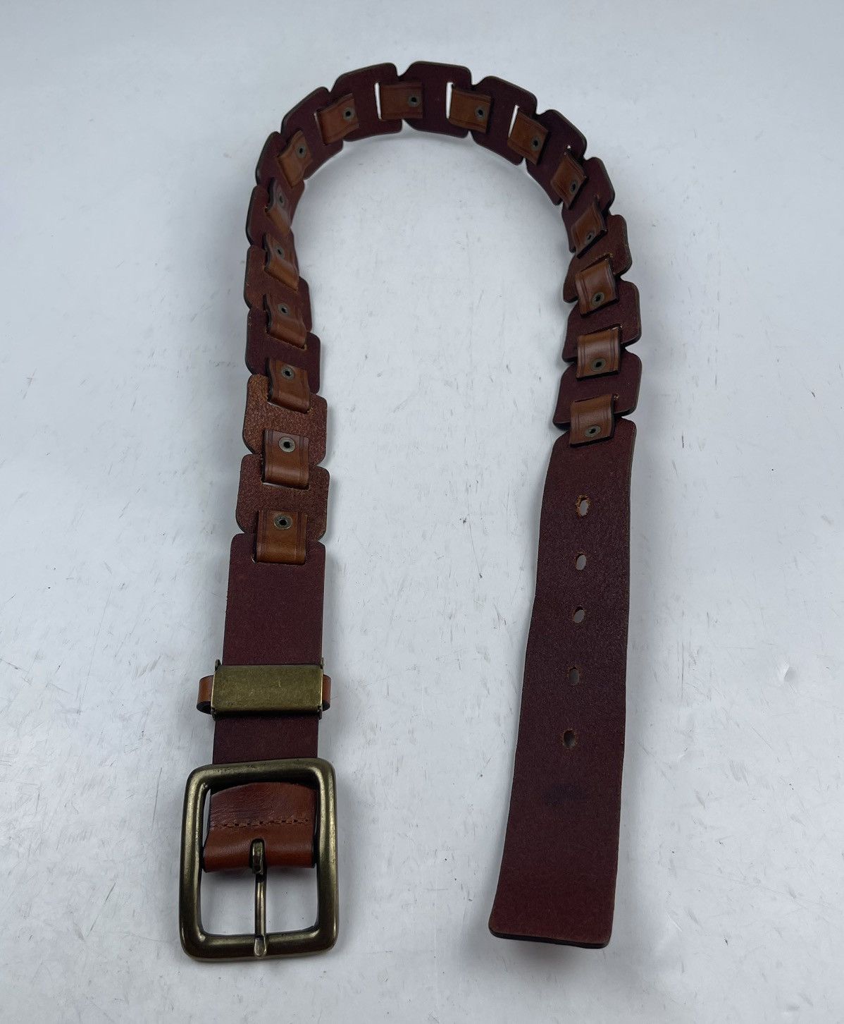 Seditionaries custom made super rare design leather belt tc36 Size 34 - 9 Thumbnail