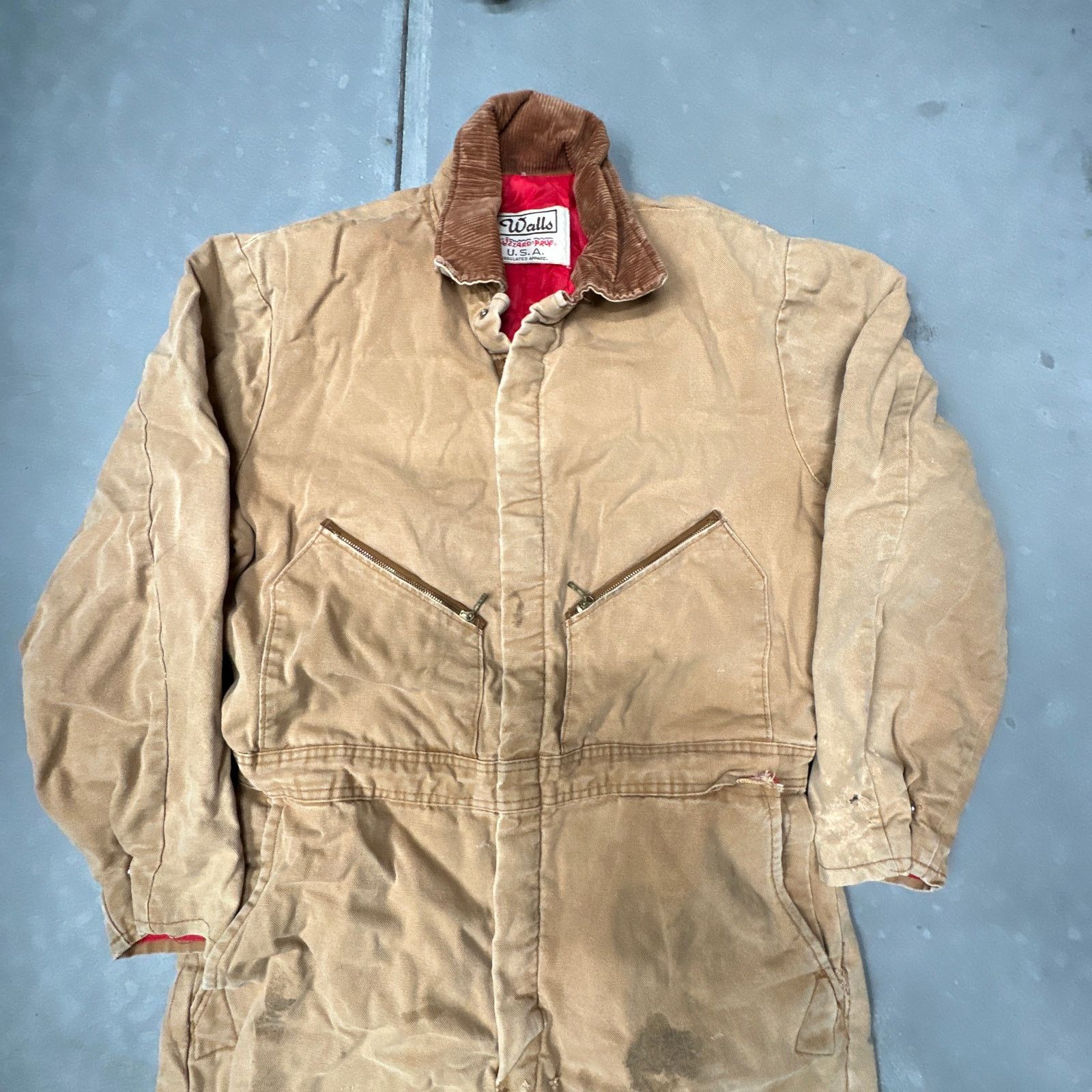 Walls Vintage Walls Blizzard Pruf Duck Canvas Coveralls Pant Large Size US L / EU 52-54 / 3 - 12 Thumbnail