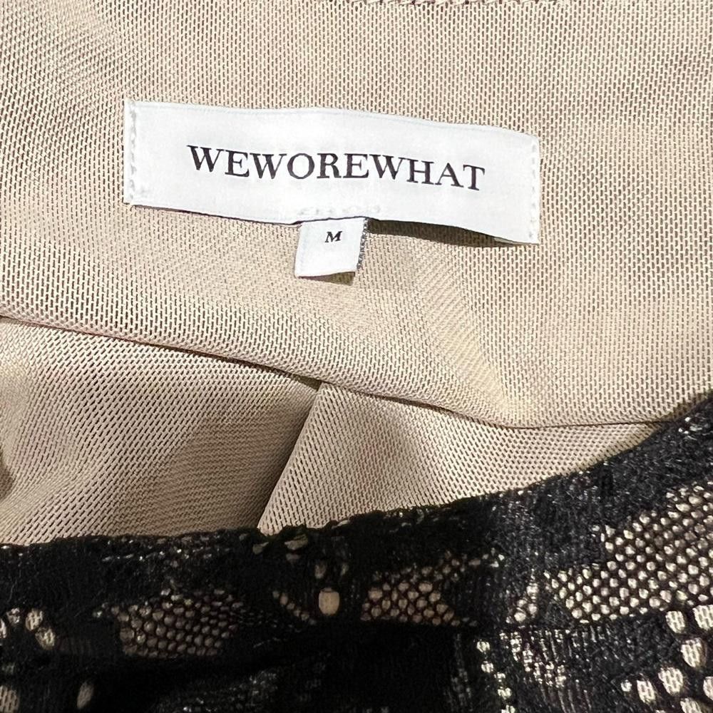 Designer NWOT WeWoreWhat Cutout Midi Black Dress Size M / US 6-8 / IT 42-44 - 4 Thumbnail