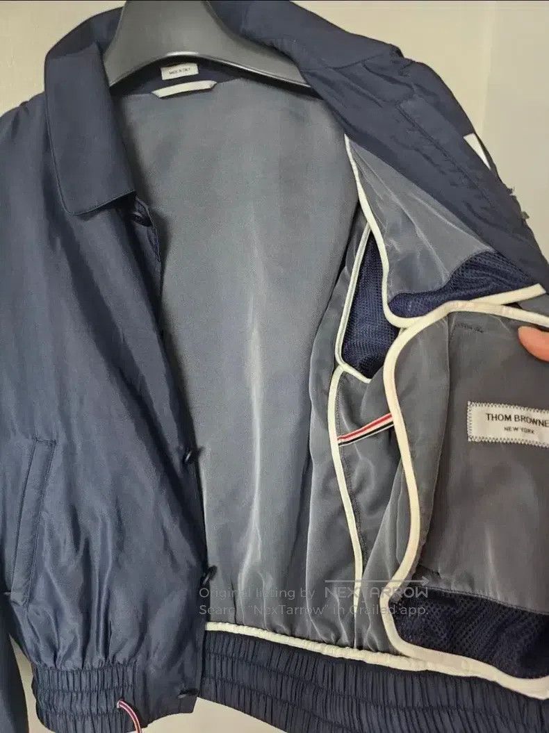 Thom Browne Thom Browne Four-stripe zip-up sweatshirt Size US L / EU 52-54 / 3 - 4 Thumbnail
