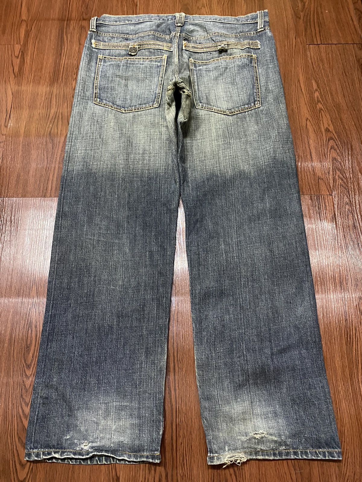 Japanese Brand Vintage Japanese Brands Blue Faded Washed Baggy Jeans Size US 38 / EU 54 - 2 Thumbnail