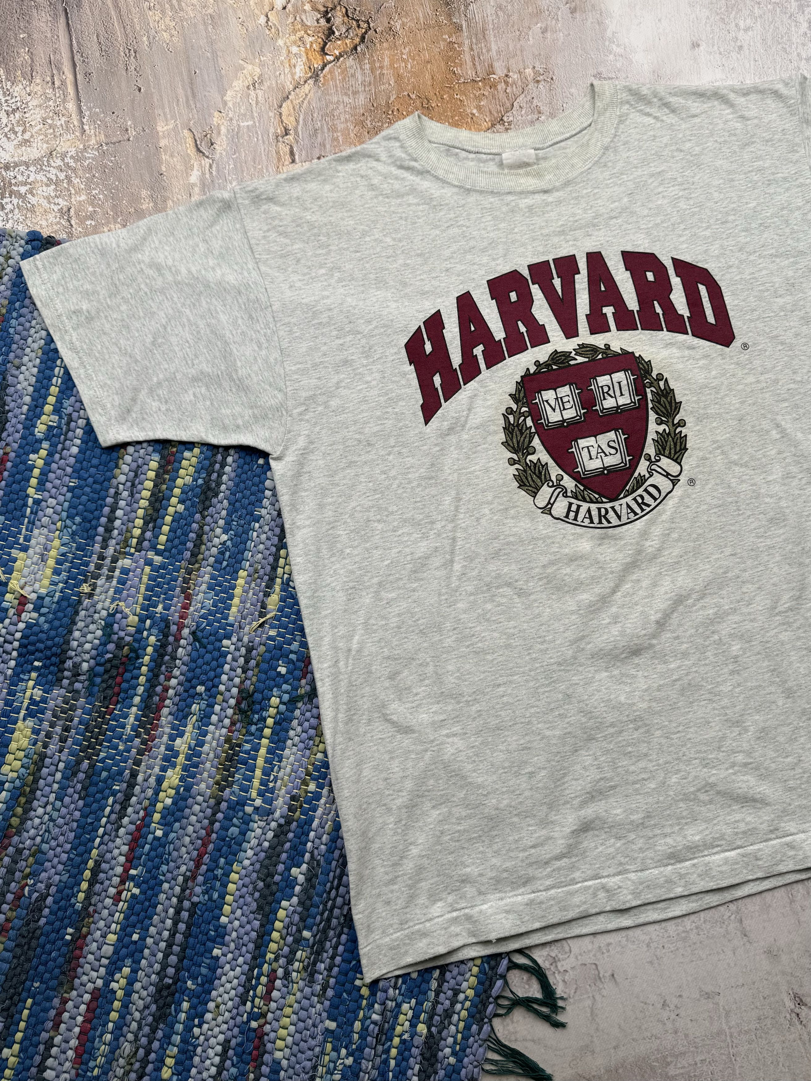 Vintage Harvard University 90's Oversized Tee A726(191) Size US L / EU 52-54 / 3 - 2 Thumbnail