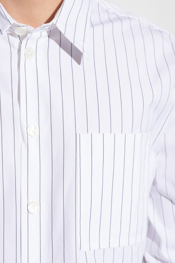 Bottega Veneta o1loc1c0824 714030 Cotton Pinstripe Shirt in White Size US L / EU 52-54 / 3 - 5 Thumbnail