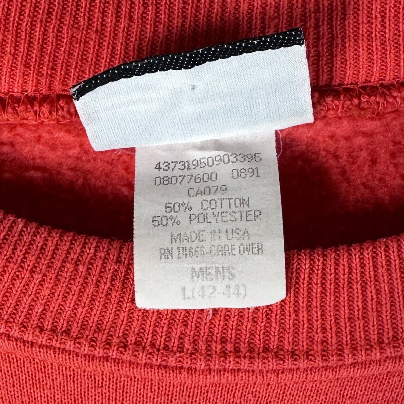 Lee Vintage 90s Heavyweight Orange Crewneck Sweatshirt Size US L / EU 52-54 / 3 - 4 Thumbnail