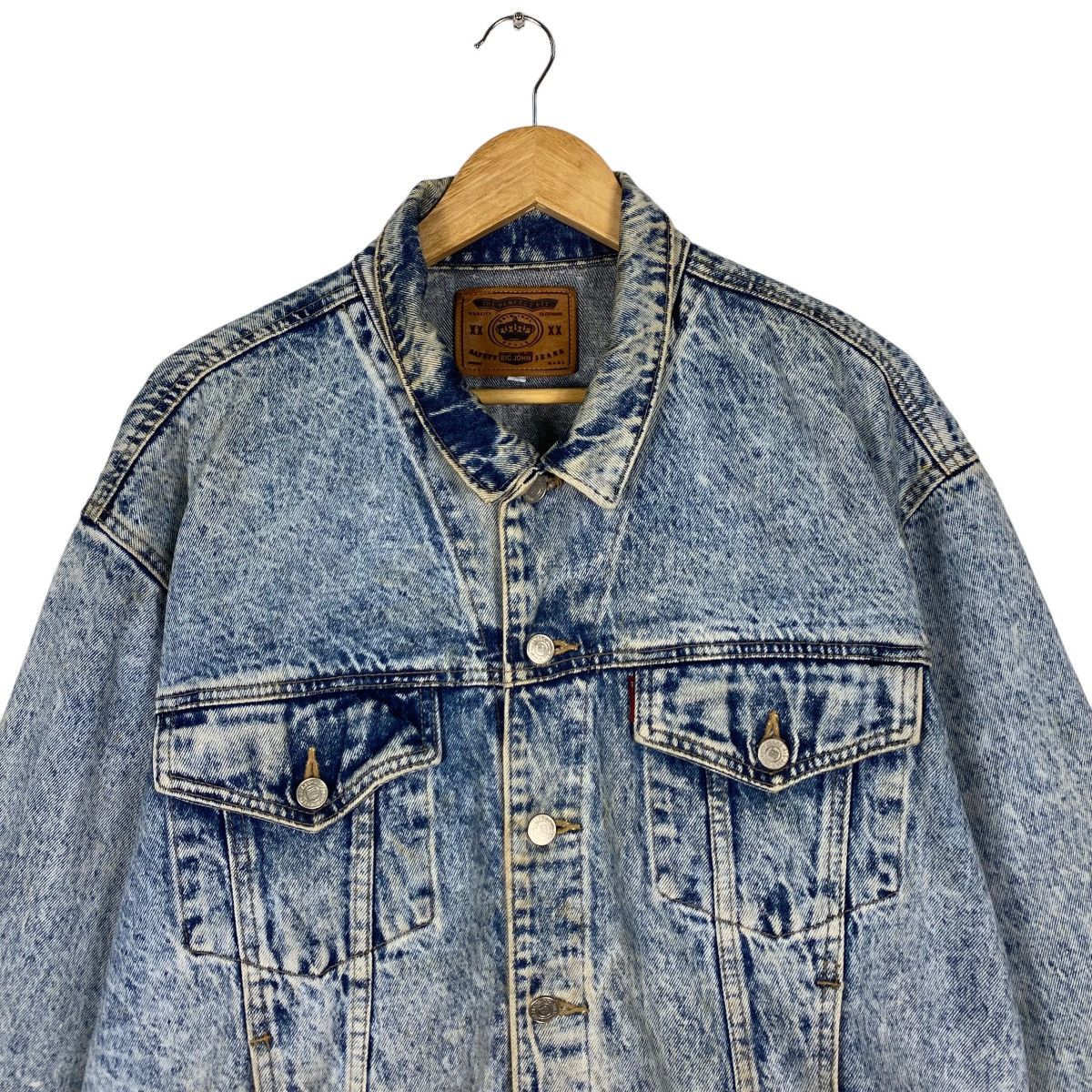 Big John Vintage Big John Acid Wash Blue Denim Jacket Size US M / EU 48-50 / 2 - 4 Thumbnail