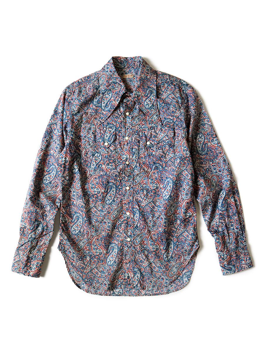 Kapital Lawn Paisley Wrangle Collar Western Shirt