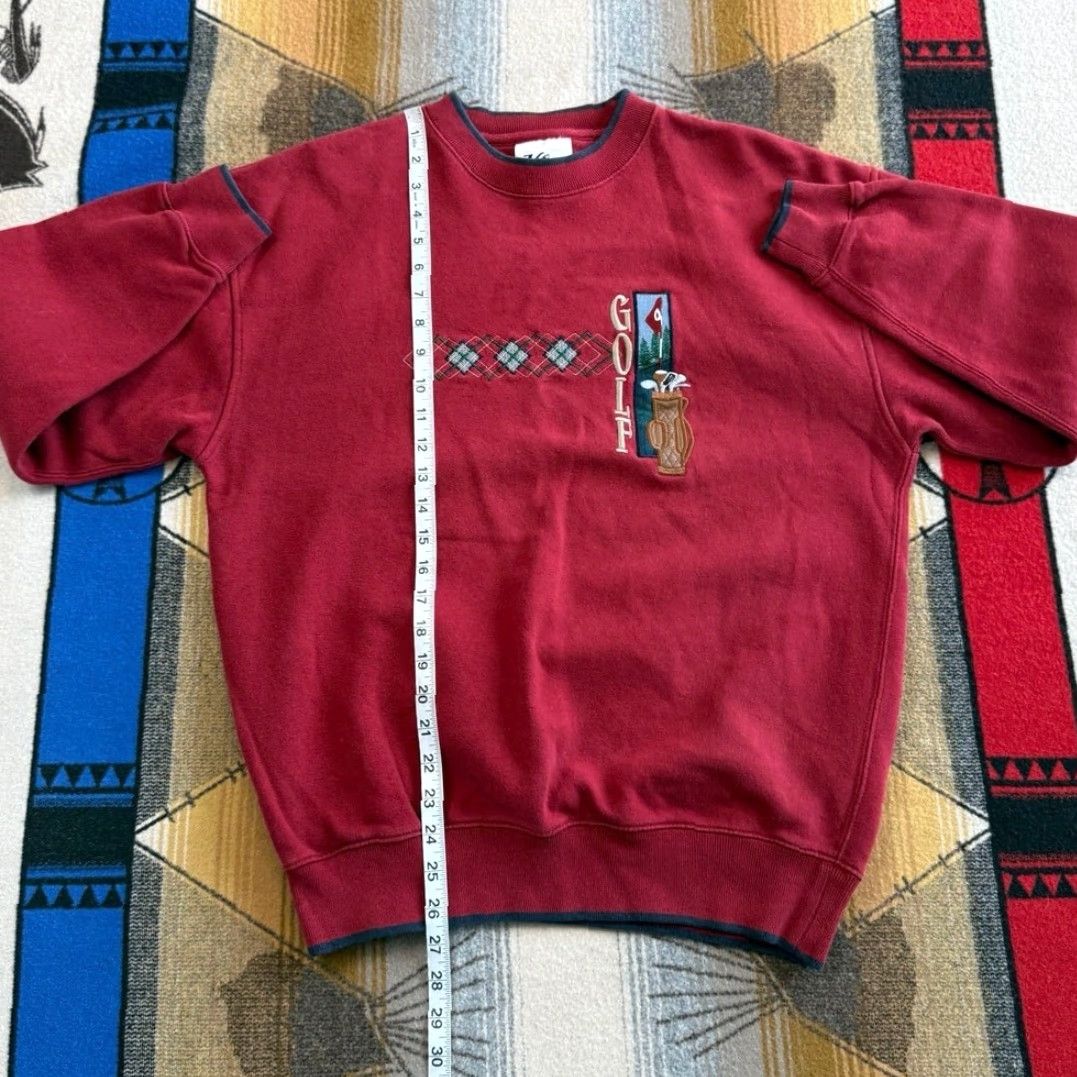 Vintage VINTAGE 90s Golf Golfing Embroidered Crewneck Sweatshirt M&C Sportswear Red Size M Men Crew Neck Long Sleeve Pullover Sweatshirt Vintage Grandpa Boy? Size US M / EU 48-50 / 2 - 6 Thumbnail