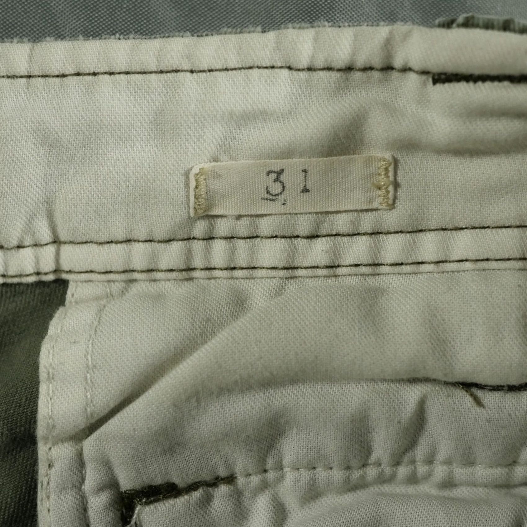 Ralph Lauren Ralph Lauren Shorts Mens 31 Green Denim Supply Cargo Military Utility Chino Cargo Pocket Distressed Canvas Cotton Relaxed 90s Outdoor Size US 31 - 6 Thumbnail