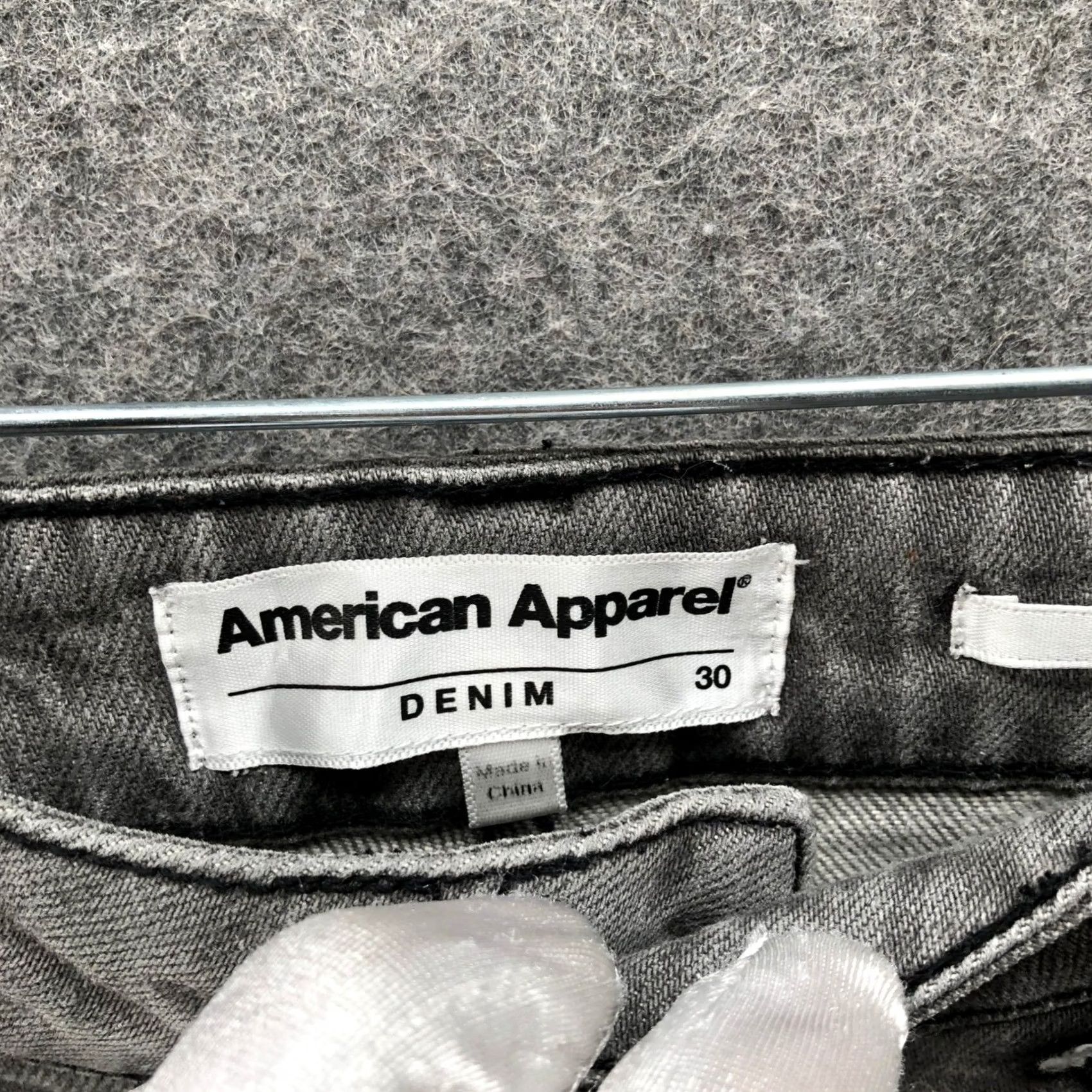 American Apparel American Apparel The Pencil Jean Skinny Womens 30 Grey Stretch High Rise Denim 5-Pocket Size 30" / US 8 / IT 44 - 6 Thumbnail
