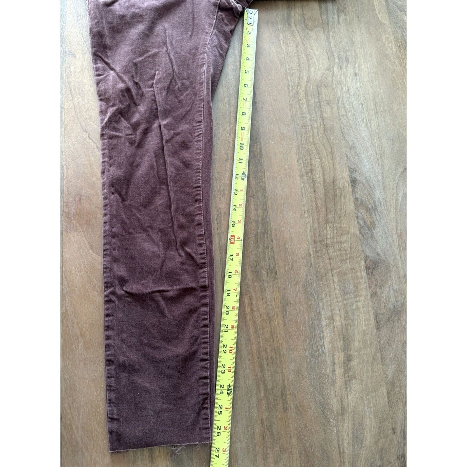 Vintage VINTAGE Pilcro & The Letterpress Corduroy Pants Corduroy Slim Womens 29x26.5 Faded Maroon 27 Skinny Inseam 26.5 Heels, Logo Size 27" / US 4 / IT 40 - 6 Thumbnail