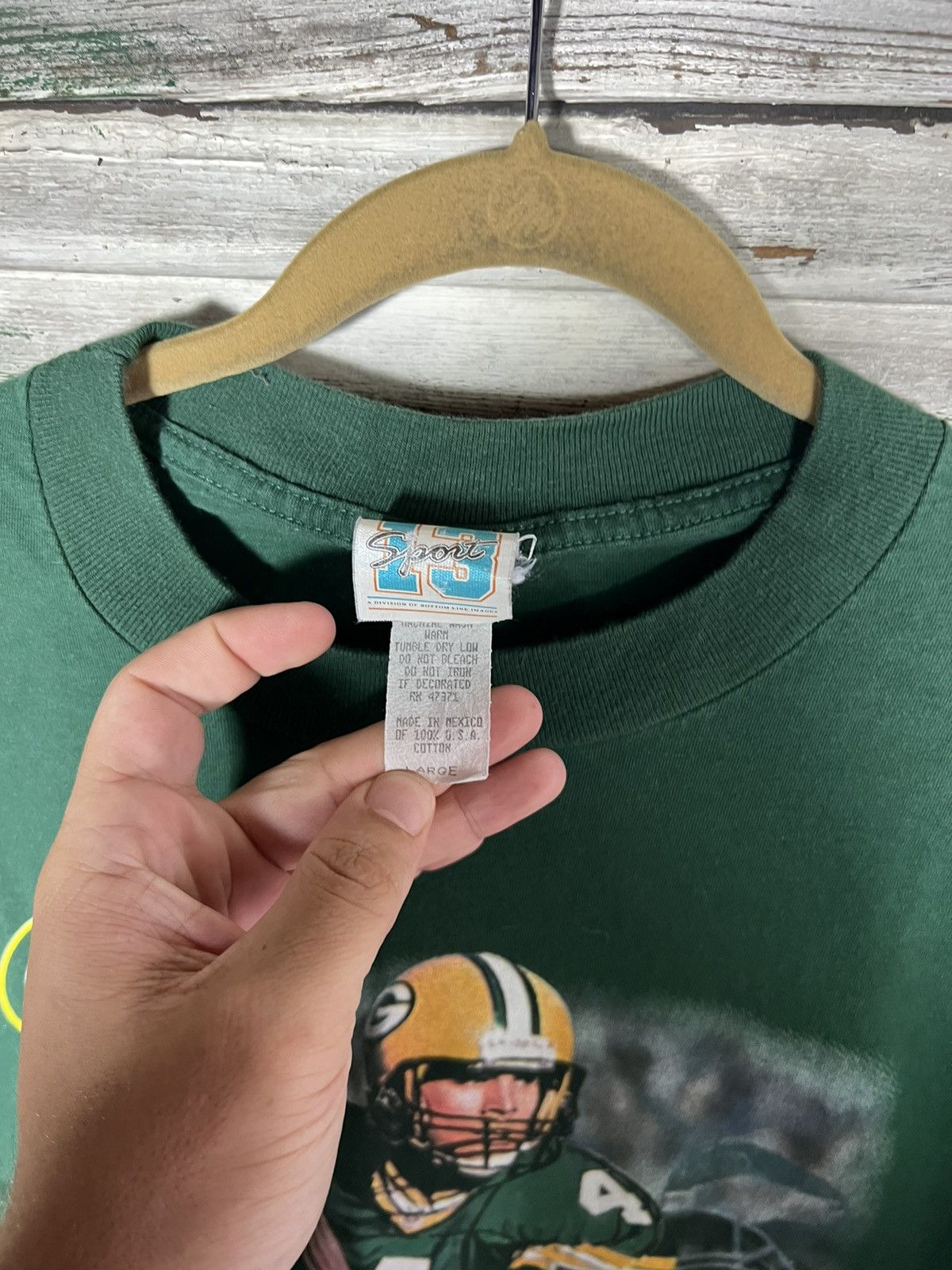 Vintage Vintage Brett Favre Green Bay Packers Shirt Size US L / EU 52-54 / 3 - 5 Thumbnail