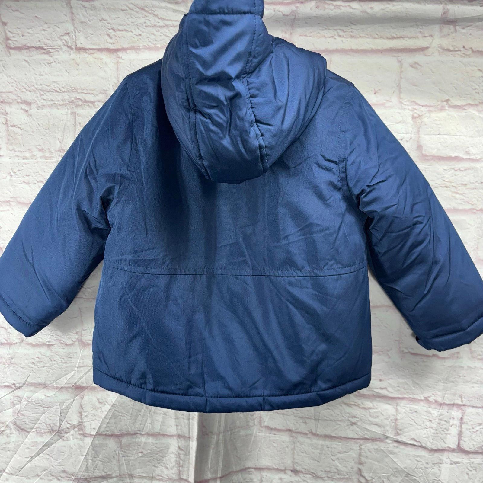 Other Jumping Beans 3T Blue Hooded Puffer Jacket Size US XXS / EU 40 - 6 Thumbnail