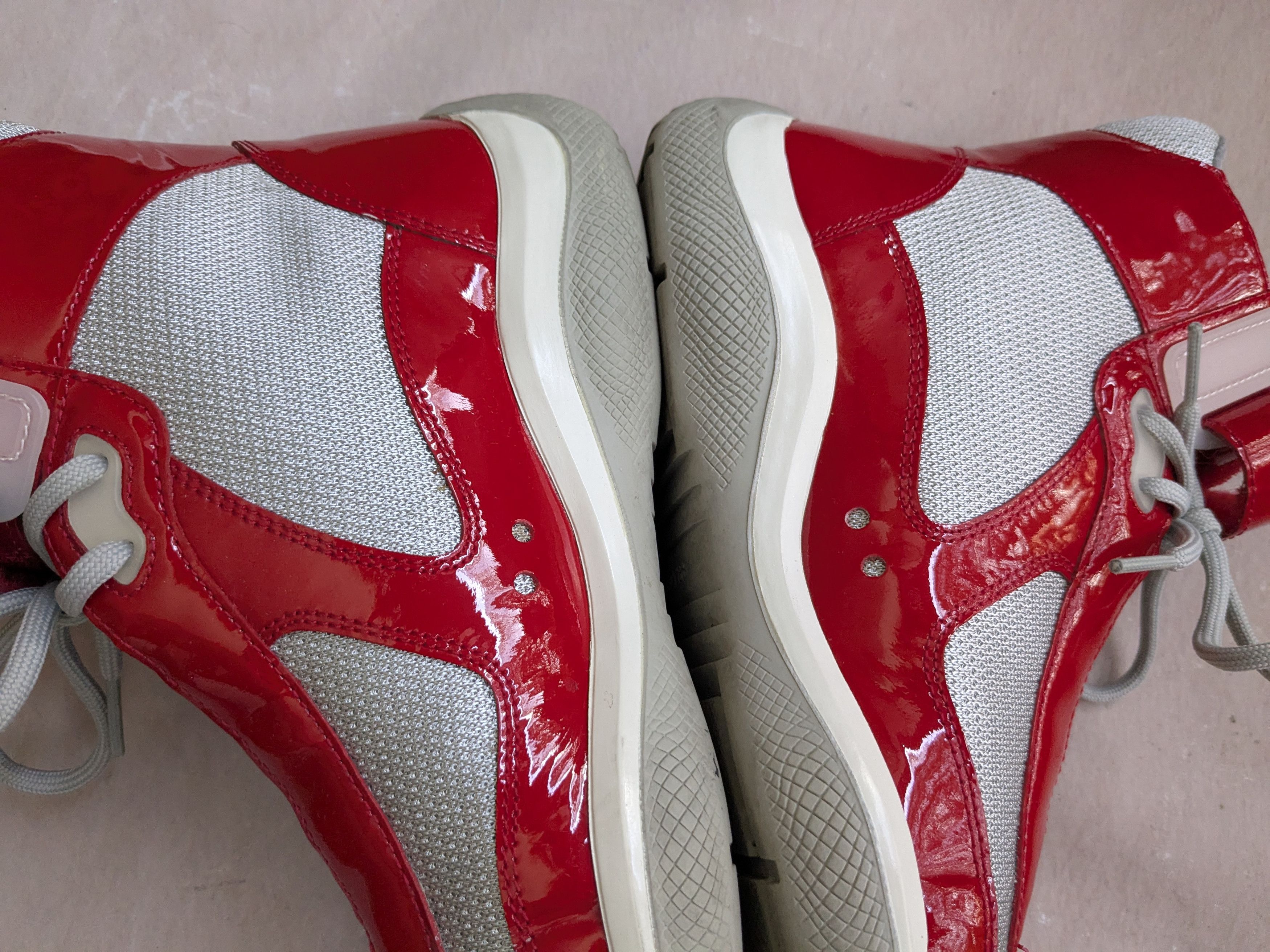 Prada Prada America's Cup Red High Tops 8.5 Patent Leather Size US 8.5 / EU 41-42 - 10 Thumbnail
