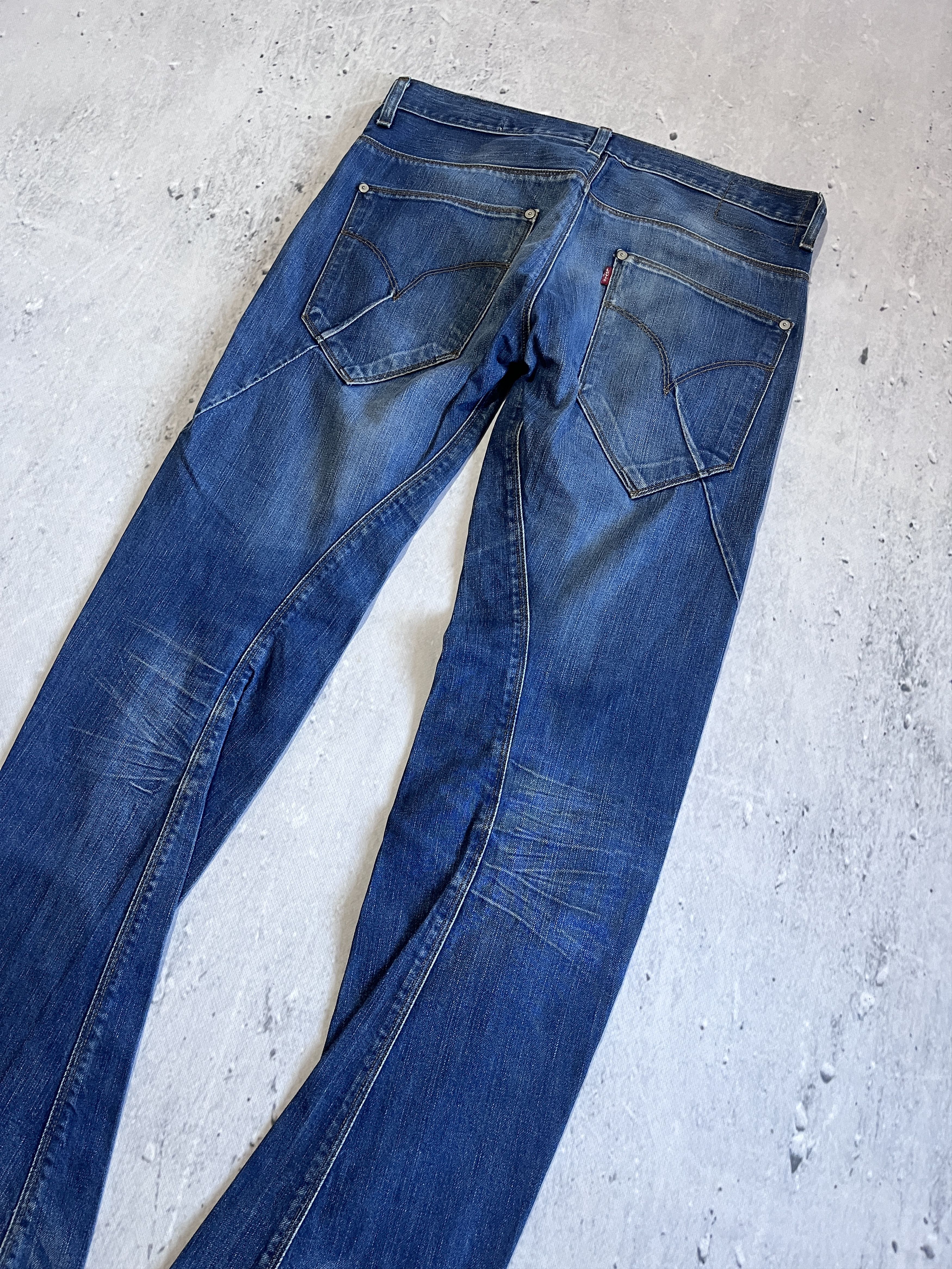 Levi's LEVI'S ENGINEERED JEANS 2008 TWISTED LEG VINTAGE Y2K DENIM Size US 31 - 17 Thumbnail