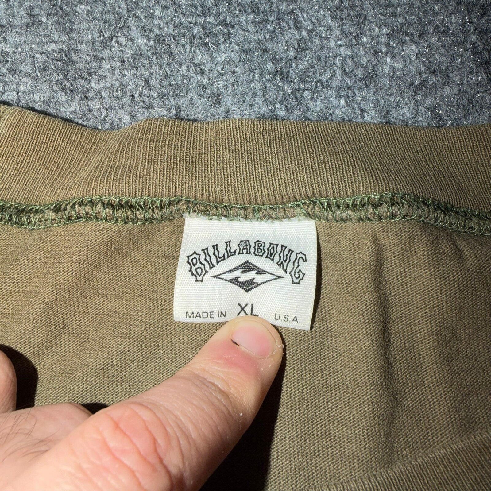 Billabong Billabong 1994 Made in USA Green Longsleeve Mens XL Vtg y2k Size US XL / EU 56 / 4 - 4 Thumbnail