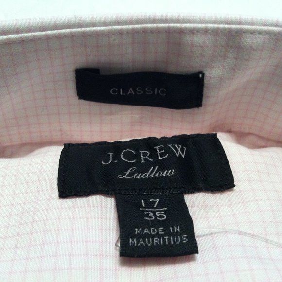 J.Crew J.CREW LUDLOW MENS NEW LIGHT PINK COTTON DRESS SHIRT 17/35 Size US XL / EU 56 / 4 - 8 Thumbnail