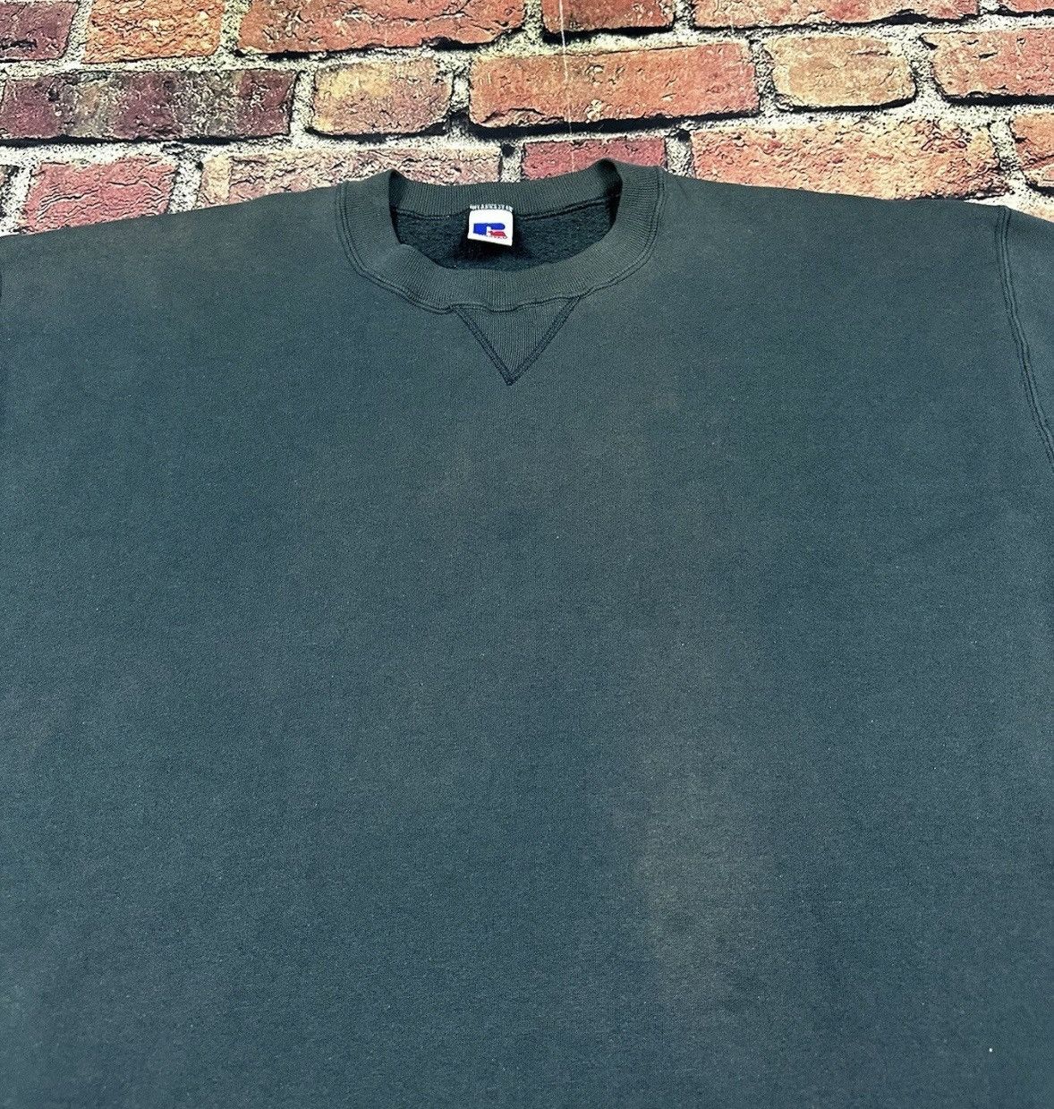 Russell Athletic Vintage 90s Russell Athletic Green Blank Crewneck Sweatshirt Size US XXL / EU 58 / 5 - 5 Thumbnail