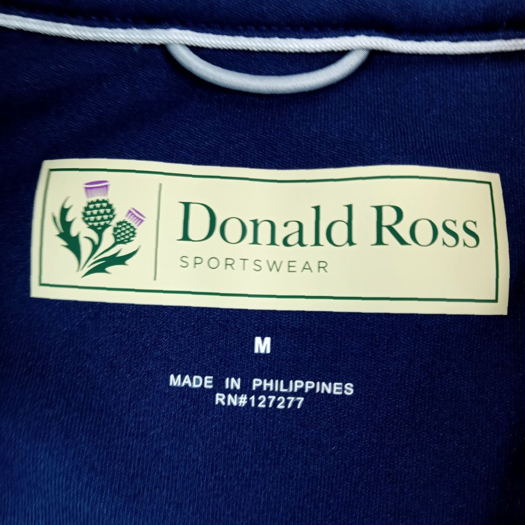 Vintage Donald Ross Golf Vest Mens Medium Blue 1/4 Zip Pullover Mock Neck Polyester Casual Stretch Size US M / EU 48-50 / 2 - 5 Thumbnail