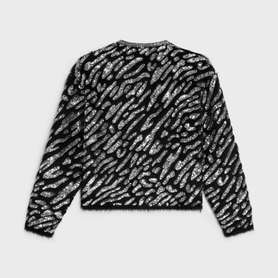 Celine o1bcso1str0925 2ADAR298Y Cardigan Jacket in Black Size US XL / EU 56 / 4 - 2 Thumbnail