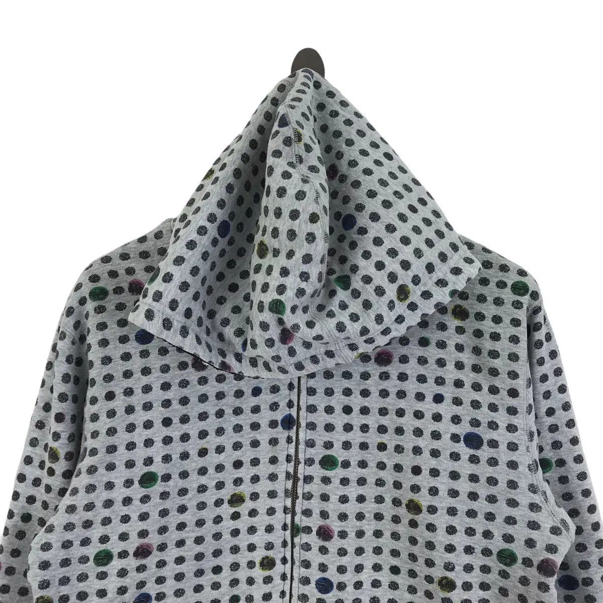 Quiksilver Vintage QUIKSILVER SURFING Polka Dot Fleece Hoodie Jacket Size US L / EU 52-54 / 3 - 3 Thumbnail