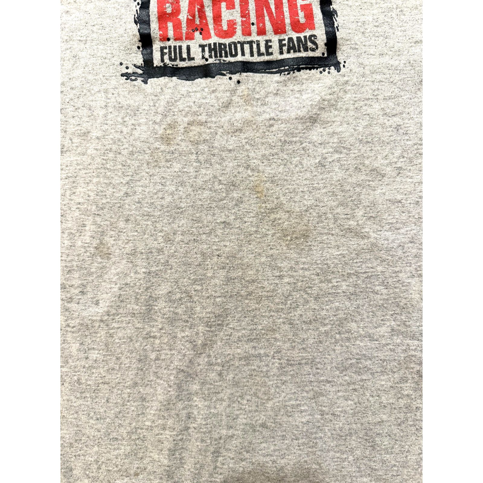 & Other Stories Texas Racing Shirt Mens LG Gray Ringer Full Throttle Fan Y2K Size US L / EU 52-54 / 3 - 4 Thumbnail