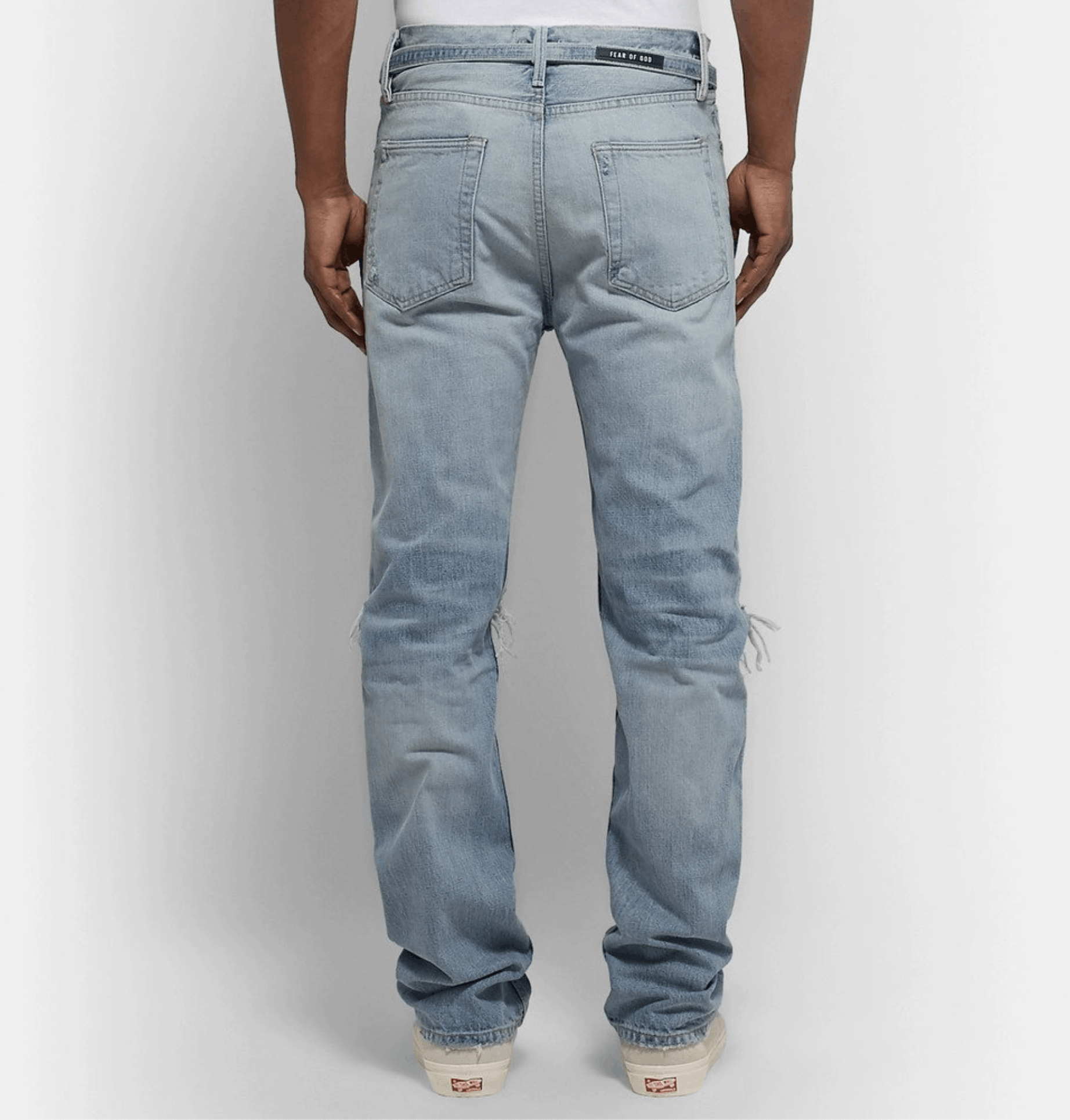 Fear of God $895+ FEAR OF GOD Belted Denim straight Jeans Sixth NEW Size US 30 / EU 46 - 3 Thumbnail