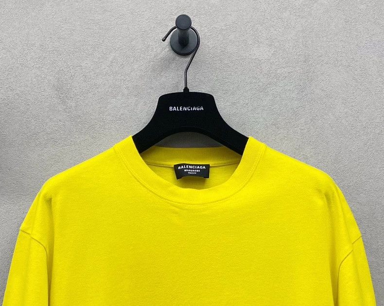 Balenciaga Balenciaga Lemon yellow logo print short sleeve ~ Size XXS Size US XXS / EU 40 - 4 Thumbnail