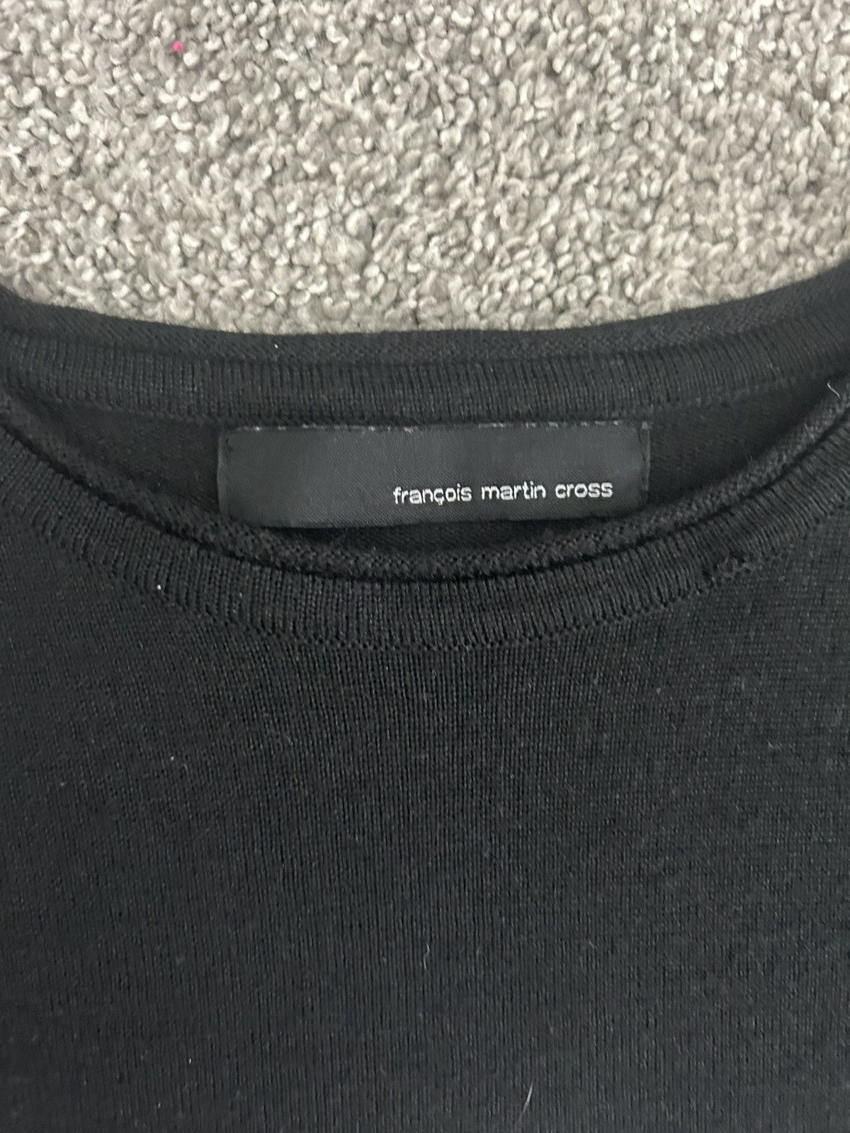 Japanese Brand francois martin cross knit Size US L / EU 52-54 / 3 - 2 Thumbnail