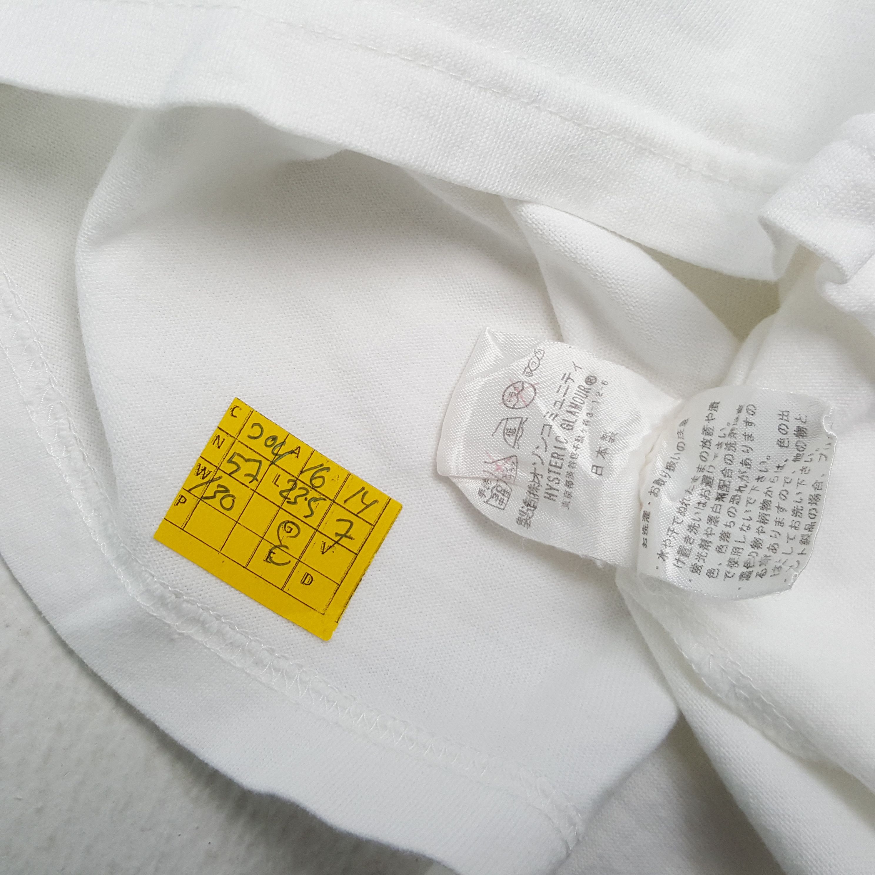 Hysteric Glamour × Japanese Brand × Vintage Vintage HYSTERIC GLAMOUR Japanese Fashion Brand T-Shirt Size XS / US 0-2 / IT 36-38 - 5 Thumbnail