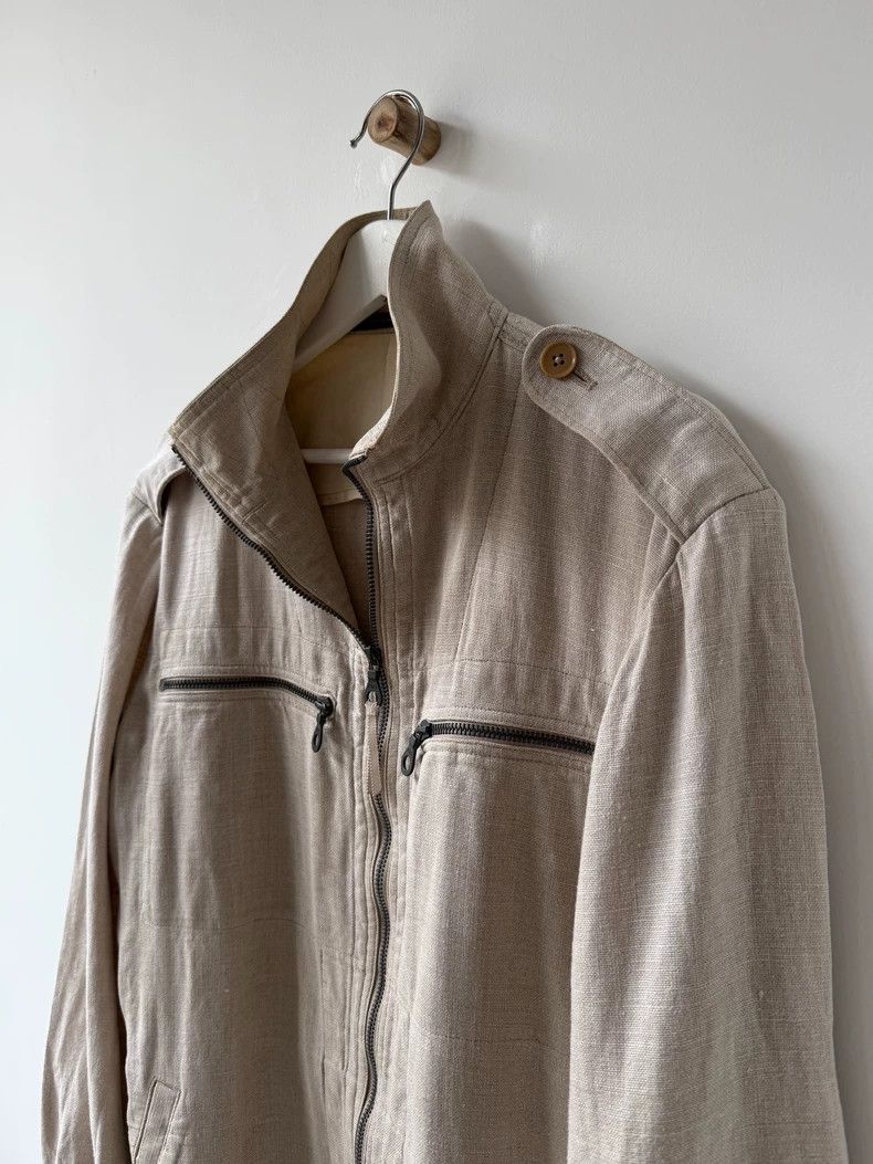 Yohji Yamamoto yohji yamamoto 03 SS Mainline Show Linen Jacket 2505-Nextar Size US L / EU 52-54 / 3 - 5 Thumbnail