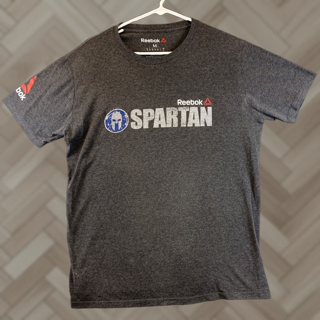Reebok Reebok Spartan Race T-Shirt Men Size M Gray Logo Sports Race Logo 2017 Size US M / EU 48-50 / 2 - 1 Thumbnail