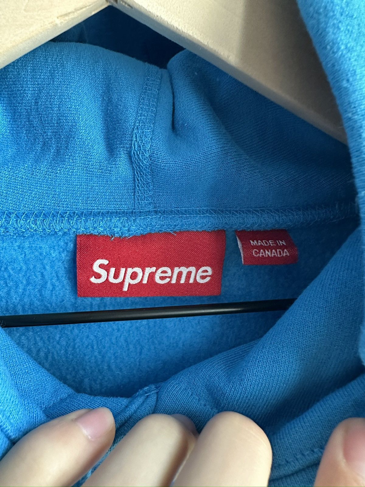 Supreme FW25 Cyan Box Logo Hoodie Size US M / EU 48-50 / 2 - 6 Thumbnail
