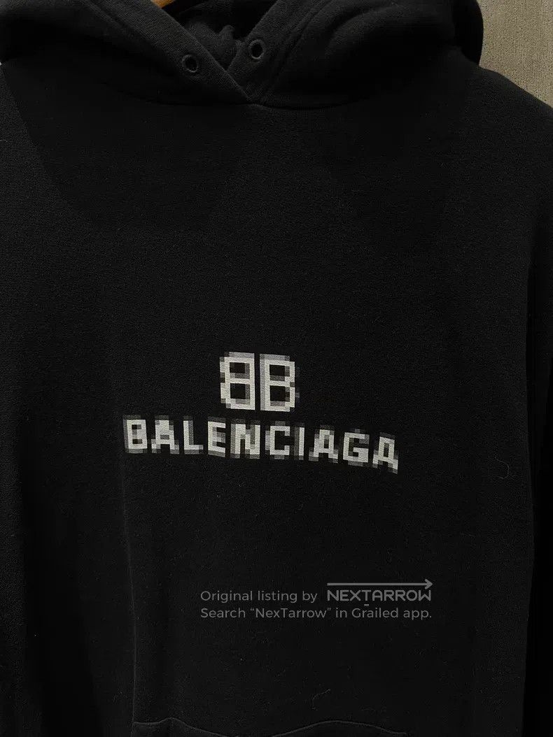 Balenciaga Balenciaga Mosaic pixel double B hoodie Size US S / EU 44-46 / 1 - 3 Thumbnail