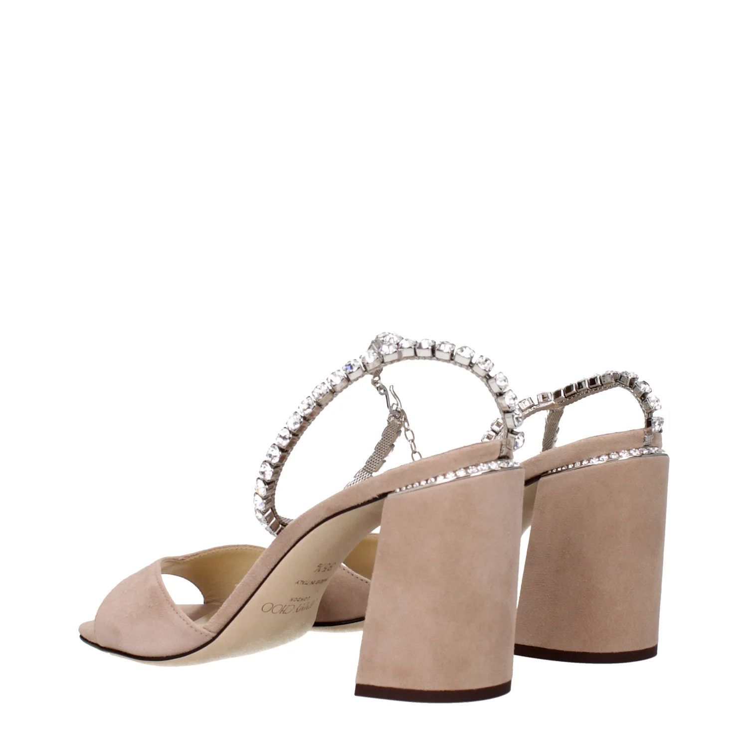 Jimmy Choo ob1o1e1124 Suede Sandals in Pink Size US 7.5 / IT 37.5 - 4 Thumbnail
