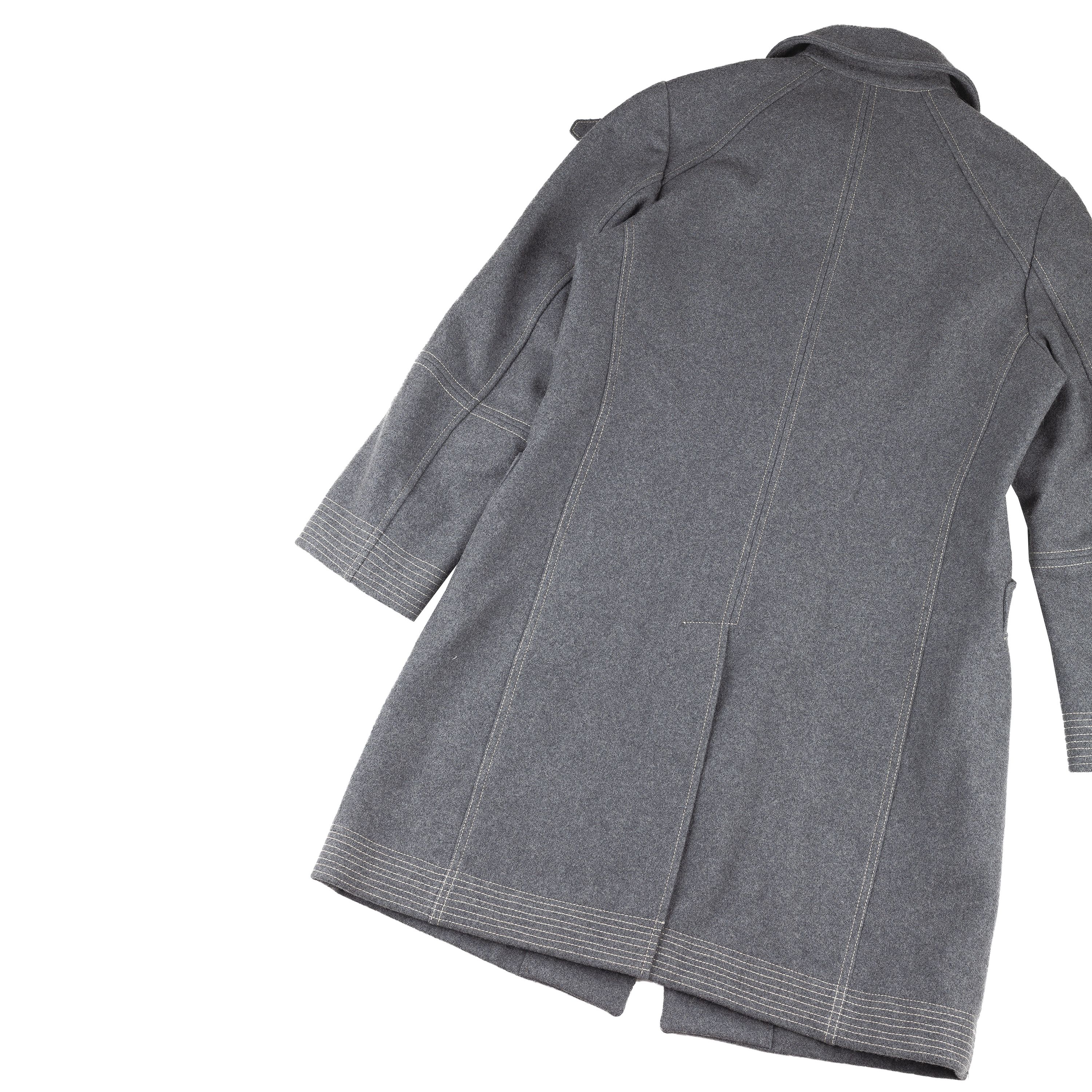 C.P. Company C.P. Company Sportswear Vintage Gray Wool Coat Jacket Size US M / EU 48-50 / 2 - 7 Thumbnail