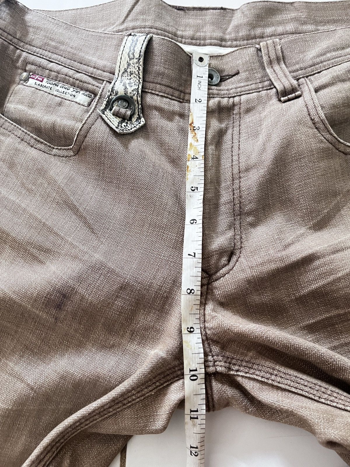 Tornado Mart JAPANESE NCFM SNAKE PHYTON FLARED JEANS Size US 33 - 13 Thumbnail
