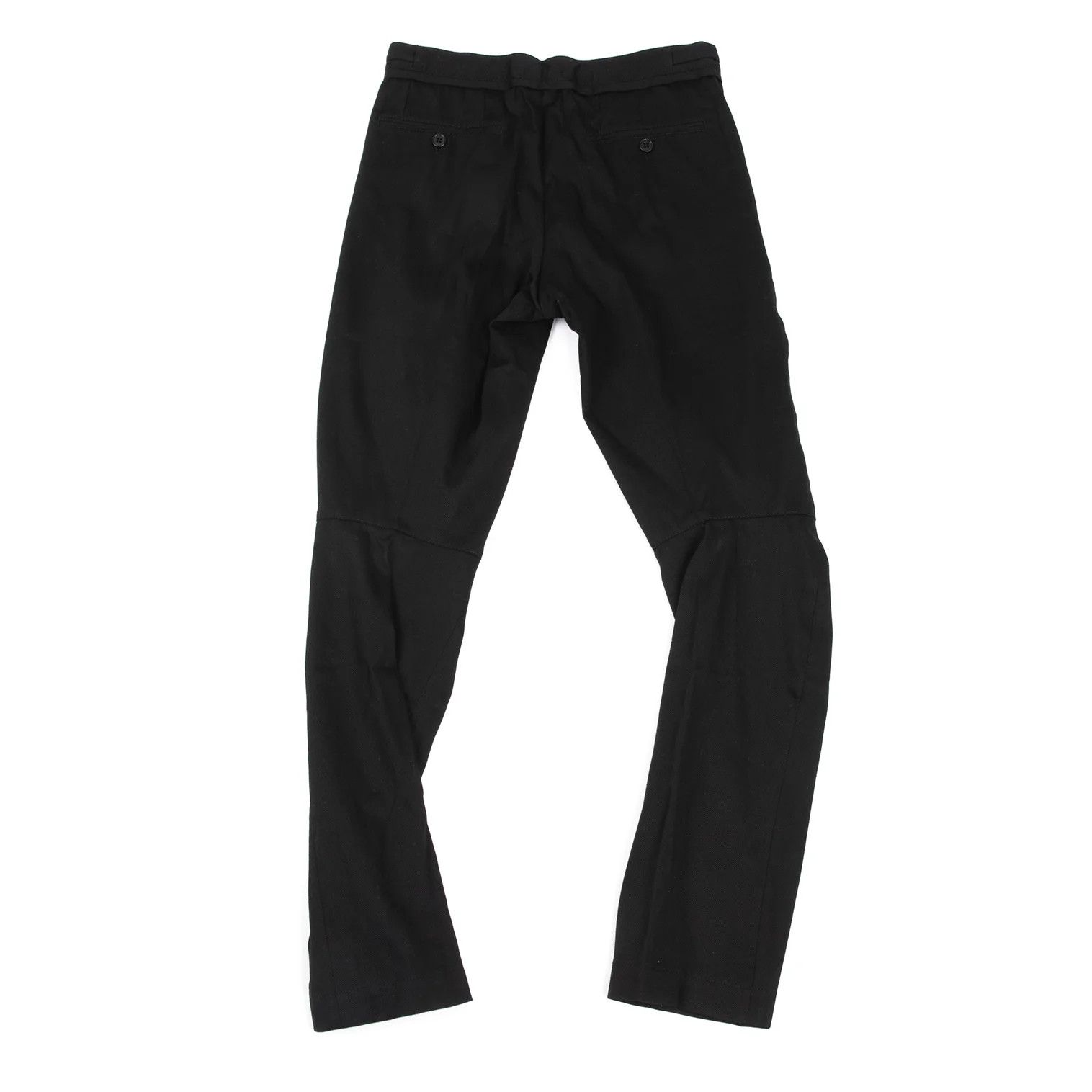 Ann Demeulemeester Cotton Neat Tuck Stretch Pants in Black XXS Size US 26 / EU 42 - 12 Thumbnail