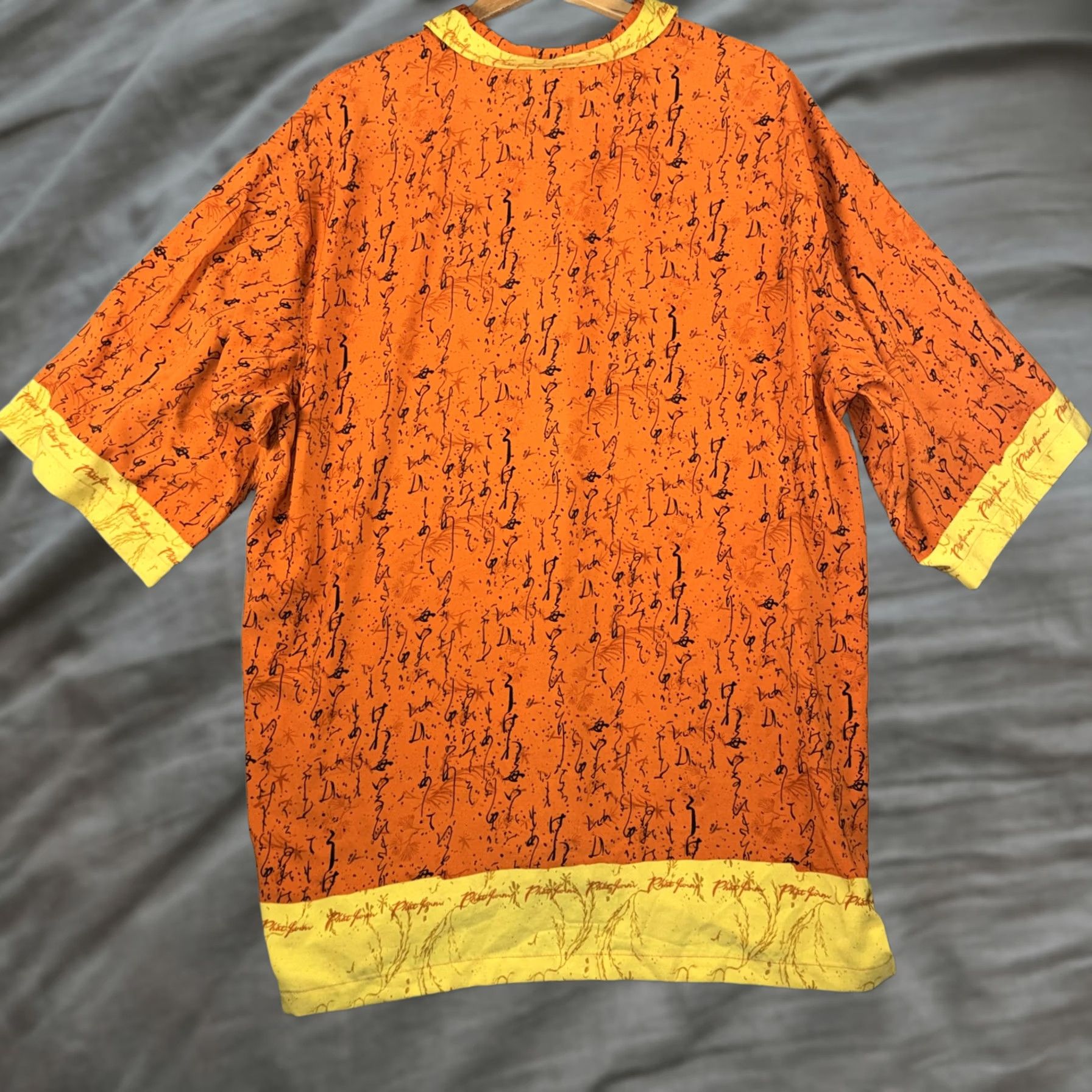 Phat Farm VINTAGE Phat Farm Shirt Men's 3XL Orange Graphic Print Short Sleeve Button Up Size US XXL / EU 58 / 5 - 1 Thumbnail