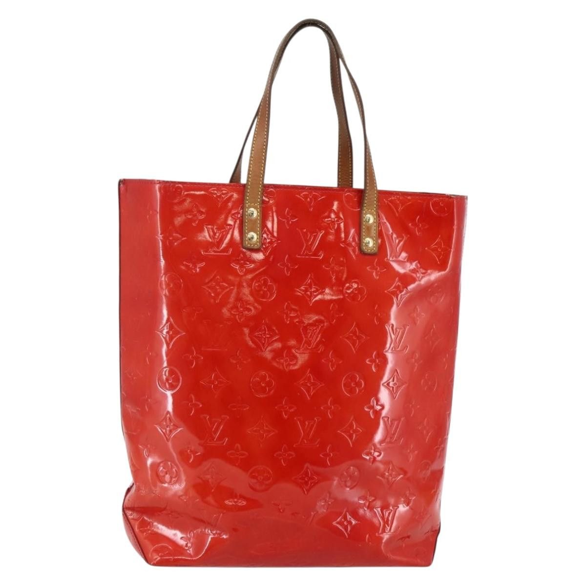 Louis Vuitton LOUIS VUITTON Monogram Vernis Reade MM Hand Bag Red Rouge Size ONE SIZE - 1 Thumbnail