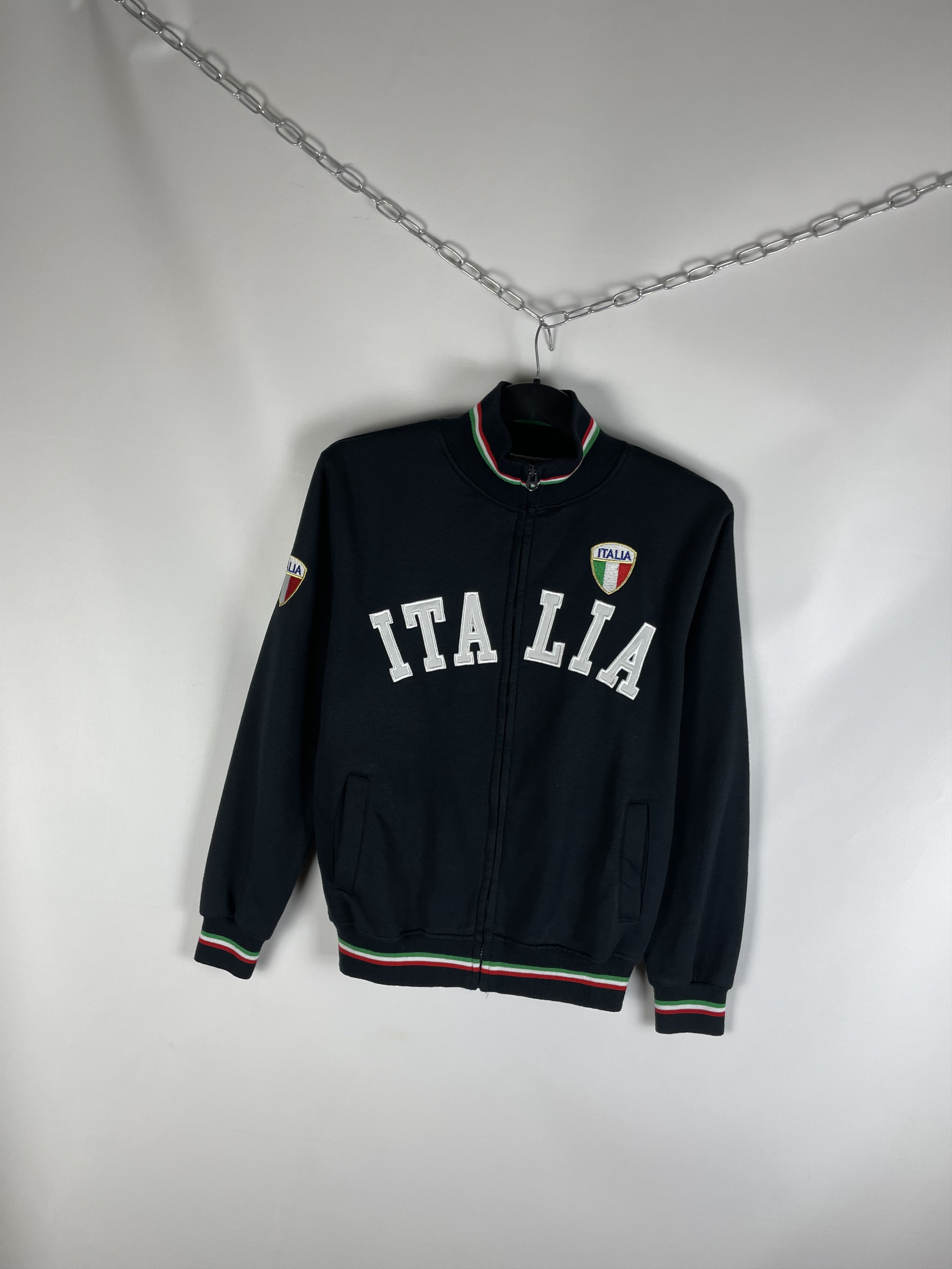 Japanese Brand Vintage italy Zip Sweatshirt Track Jacket Italia 00s Y2K Size US L / EU 52-54 / 3 - 2 Thumbnail