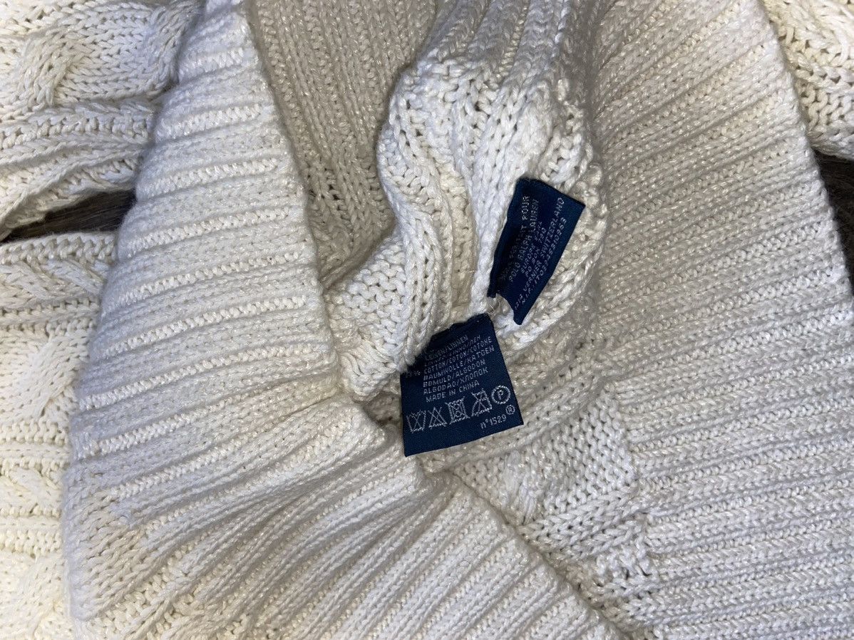 Japanese Brand × Ralph Lauren × Vintage POLO RALPH LAUREN VINTAGE 2000’s KNITTED WHITE SWEATSHIRT Size US M / EU 48-50 / 2 - 5 Thumbnail