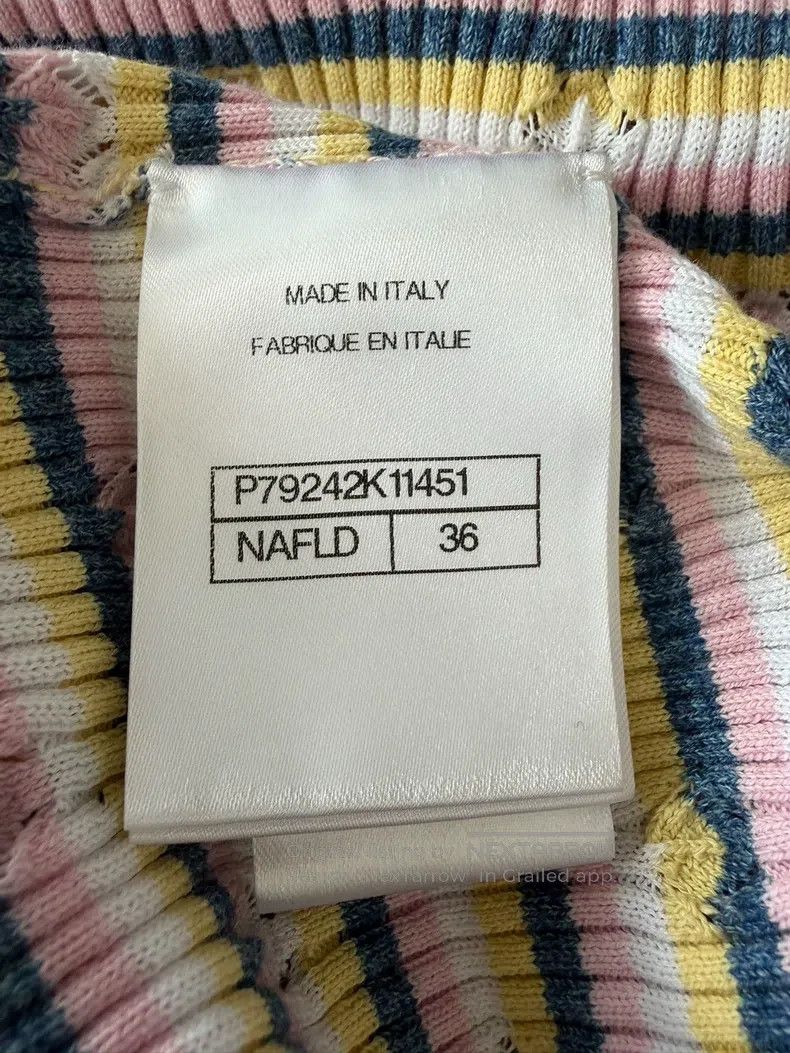 Chanel Chanel Colourful striped letter badge label knitted short Size XS / US 0-2 / IT 36-38 - 5 Thumbnail
