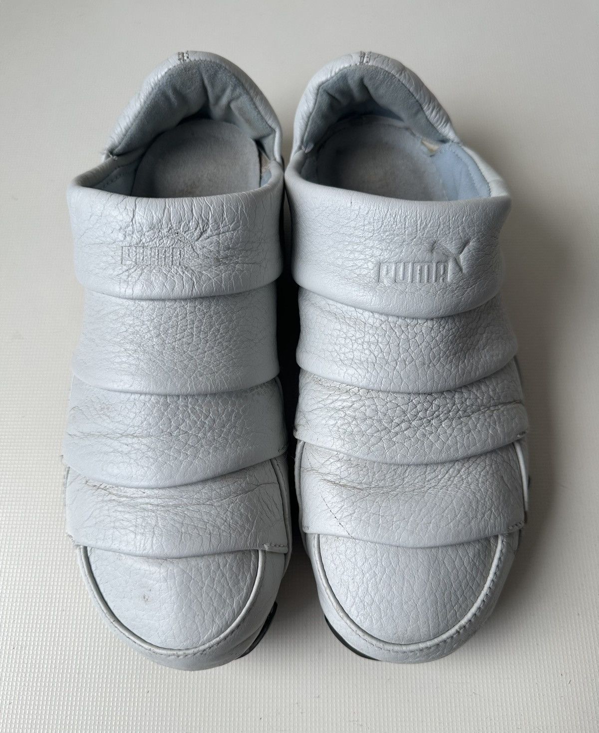 Puma Puma Satori low (2004) Leather white mules archive shoes Size US 8 / IT 38 - 2 Thumbnail