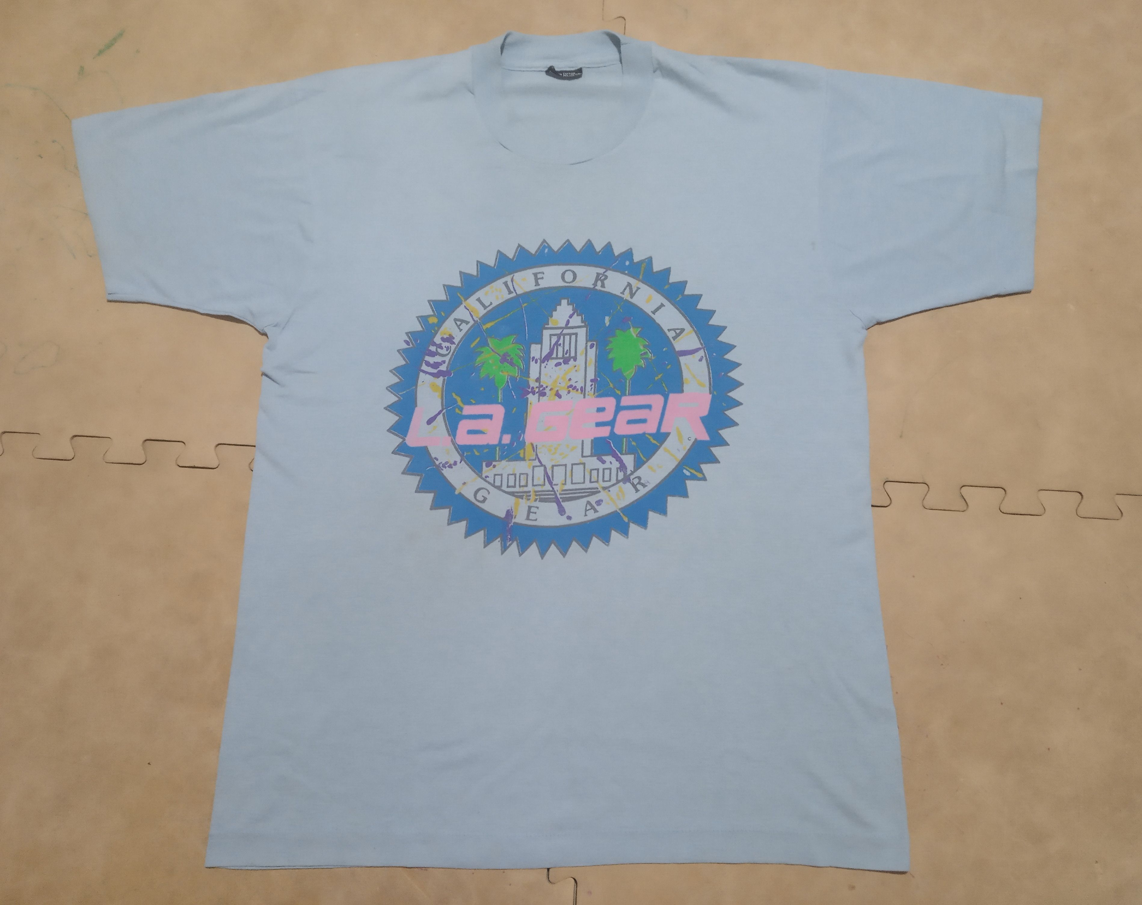 La Gear 80s L.A. GEAR Large sky blue Size US L / EU 52-54 / 3 - 2 Thumbnail