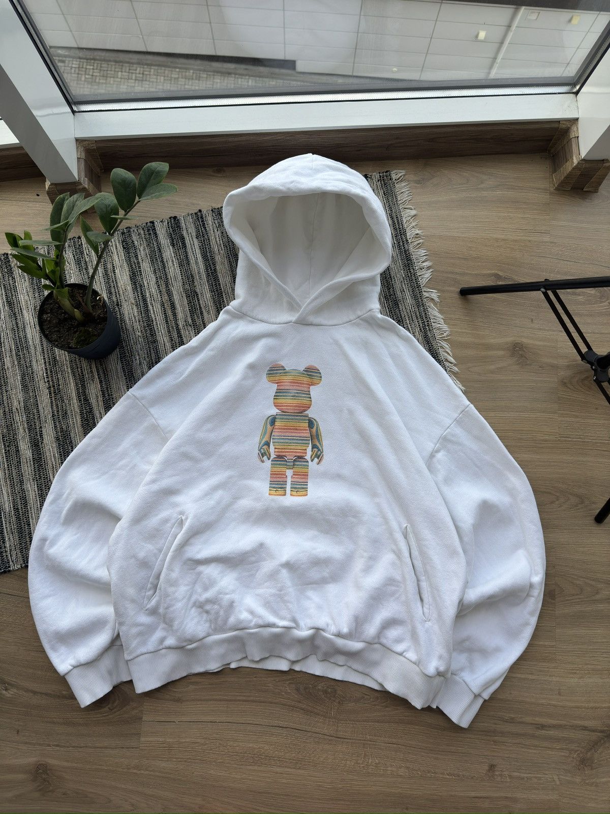 Pangaia Pangaia Haroshi Be@rbrick Big Logo RARE oversized Hoodie Size US XXL / EU 58 / 5 - 1 Thumbnail