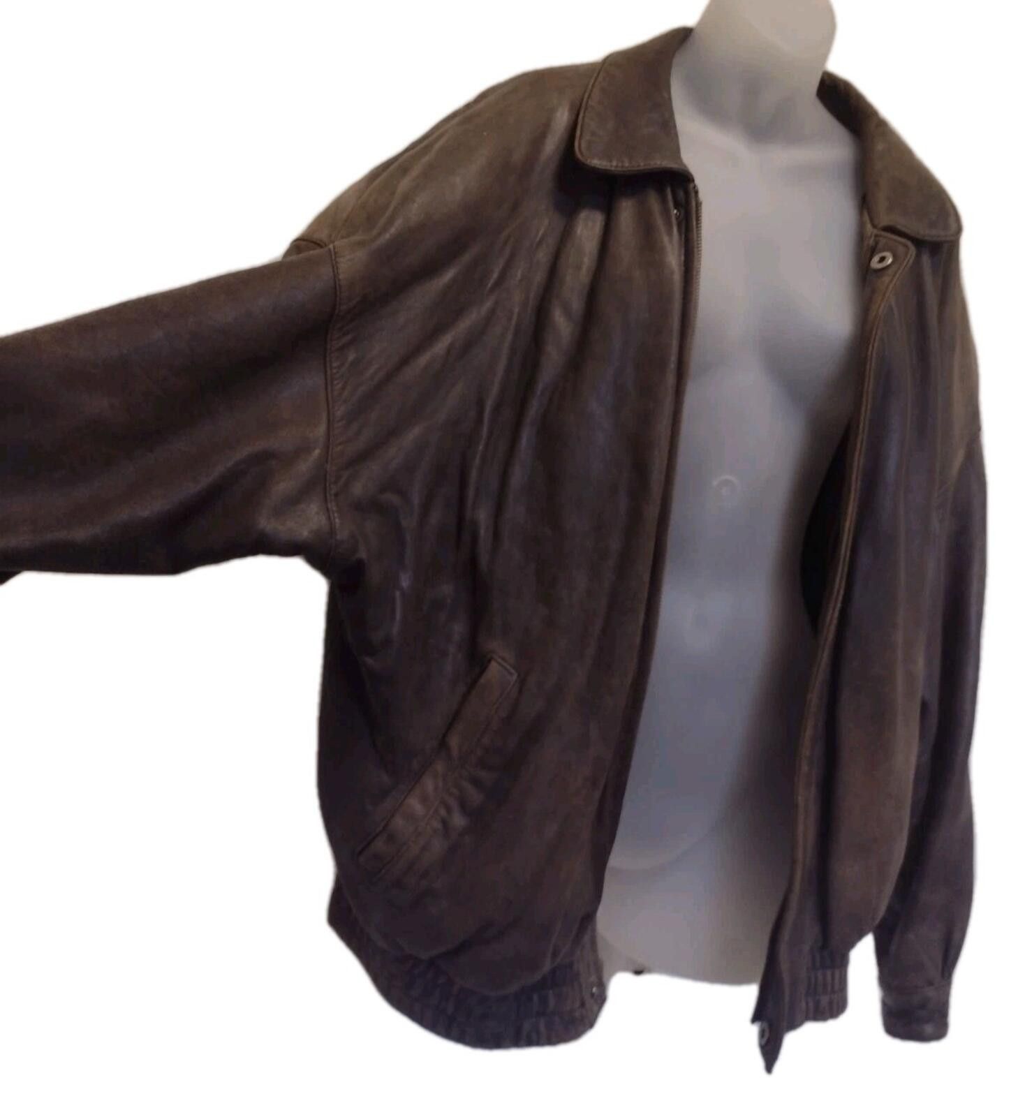 Beauty Beast 80s Luis Alvear Lamb Leather Bomber L Korea Soft Patina Size US L / EU 52-54 / 3 - 3 Thumbnail
