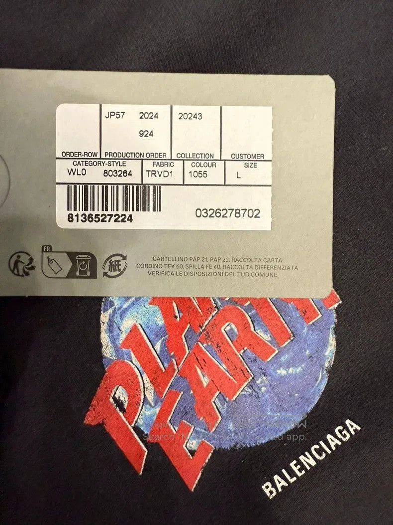 Balenciaga Balenciaga Planet Earth Zip Hoodie. Size US L / EU 52-54 / 3 - 3 Thumbnail
