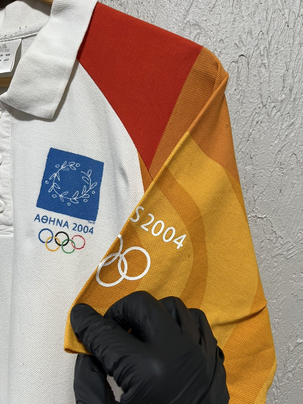 Vintage ADIDAS 2004 Greece Athens 2004 Olympics Polo Shirt Size US M / EU 48-50 / 2 - 10 Thumbnail