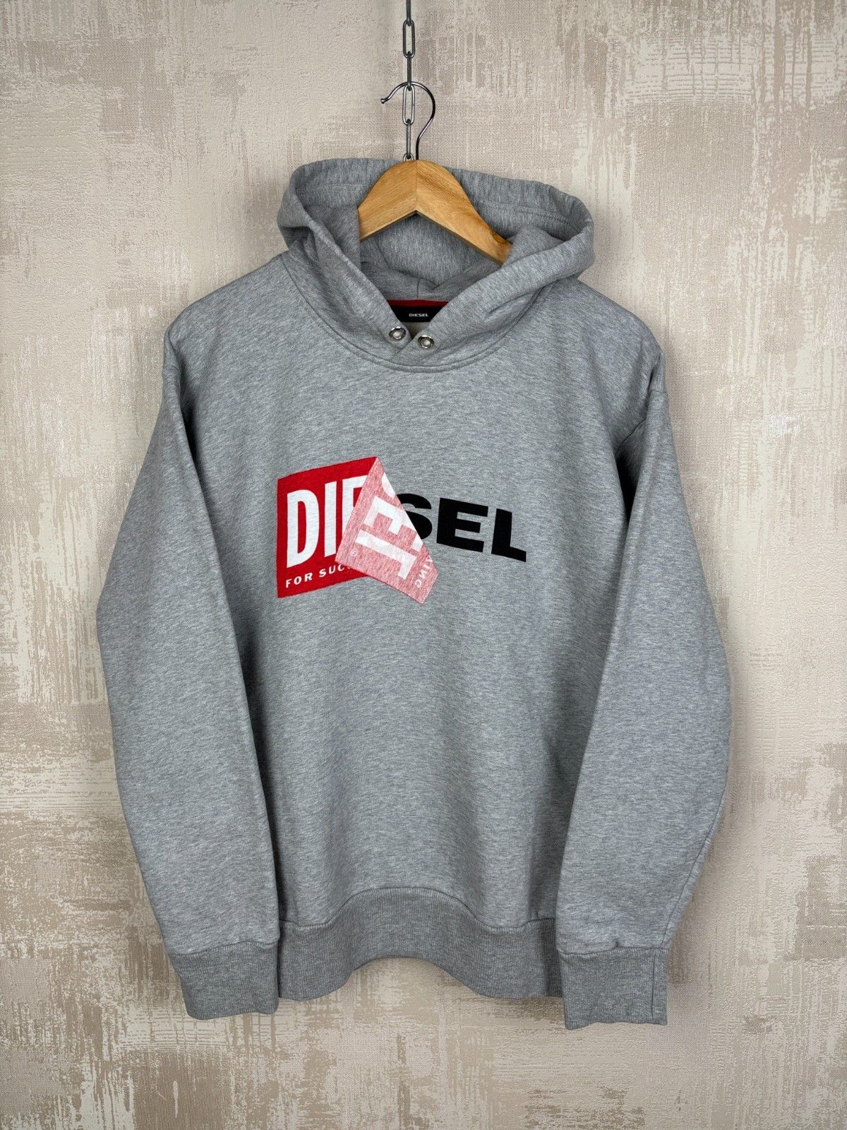 Diesel Diesel Distressed Distorted Logo Hoodie Size US XS / EU 42 / 0 - 8 Thumbnail